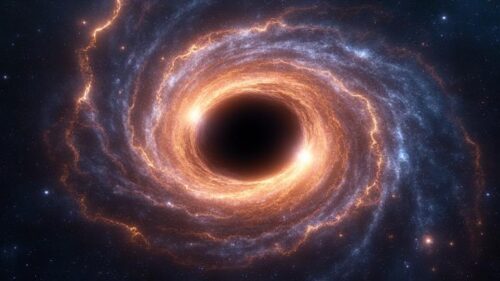 A black hole in a spiral galaxy