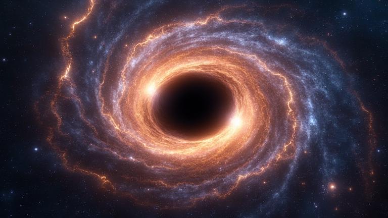 A black hole in a spiral galaxy