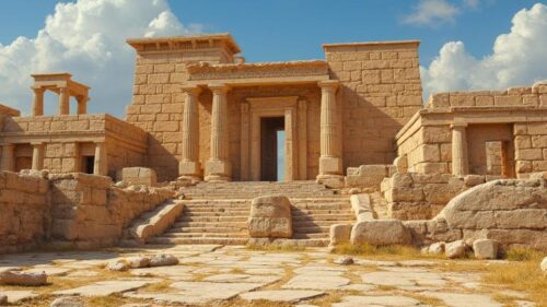 A temple of the the Minoan civilization